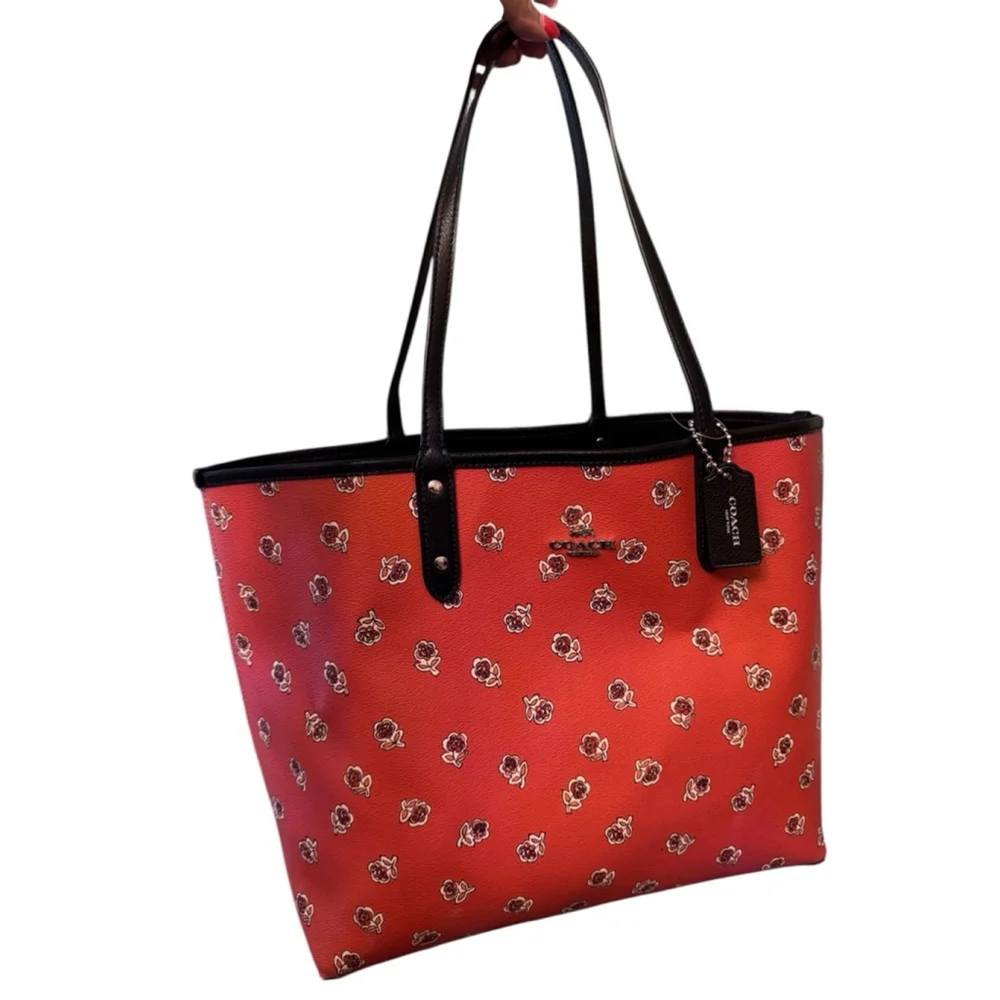 Coach City Tote With Ladybug Floral Print Reversible - Picture 3 of 16